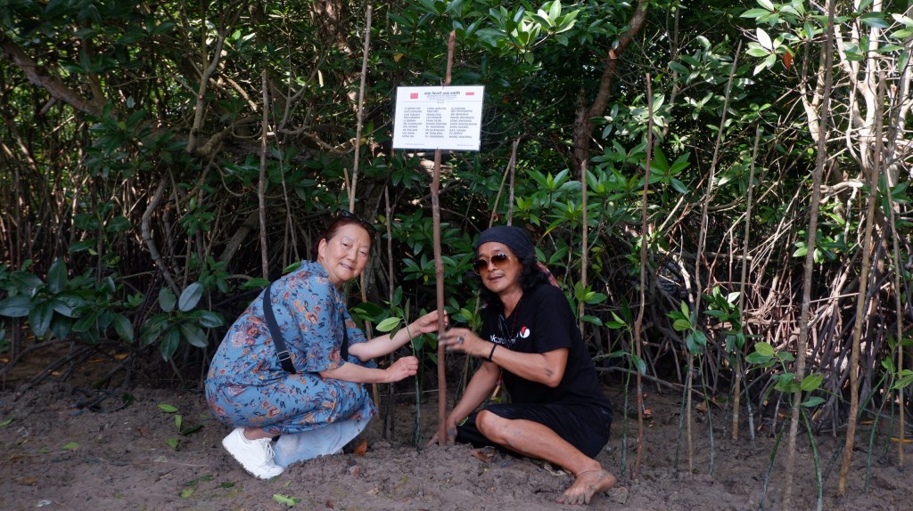 Turis Tanam Mangrove di Batam, Jaga Bumi Lintas&nbsp;Negara