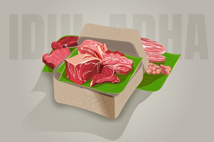 Idul Adha Tanpa Plastik untuk Wadah Daging&nbsp;Kurban